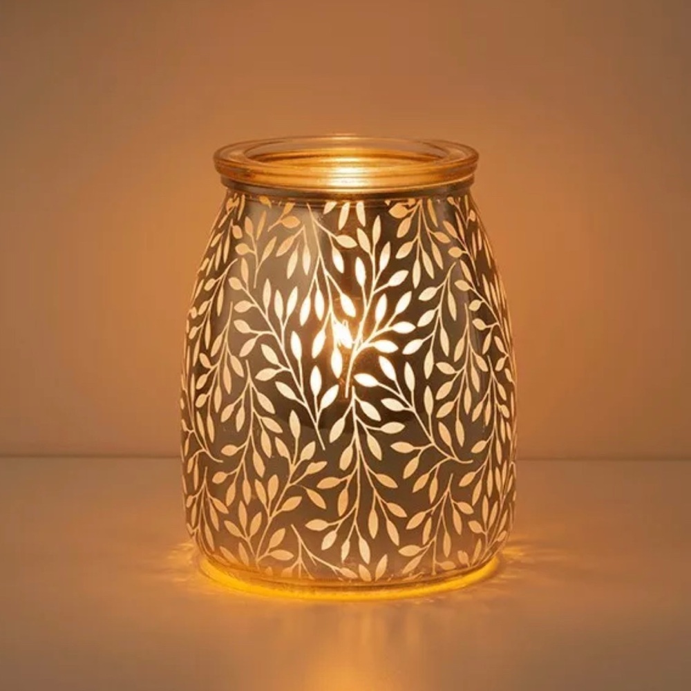LAUREL SCENTSY WAX WARMER GOLD SILVER LARGE SIZE SOLD OUT RARE